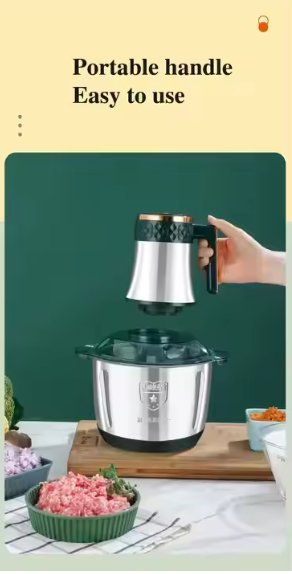Stainless Steel Food Chopper - EmiraShop