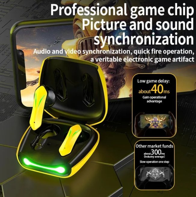 Wireless Earbuds Gaming Earphone - EmiraShop